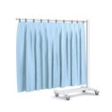 TECHMED 70-200cm MIĘTOWY ZP1 Parawan teleskopowy mobilny stal ABS, materiałowa