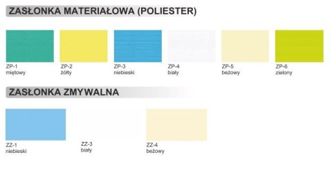 TECHMED 70-200cm ZIELONY ZP6 Parawan teleskopowy przyścienny, zasłona materiałowa