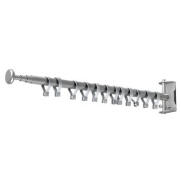 TECHMED 70-200cm BEŻOWY ZZ4 Parawan teleskopowy przyścienny, zasłona PVC zmywalna