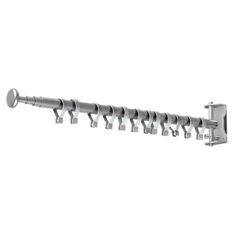 TECHMED 85-250cm BEŻOWY ZZ4 Parawan teleskopowy przyścienny, zasłona PVC zmywalna