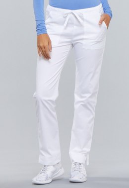 STELO ROZM. XXS Spodnie medyczne damskie Mid Rise Slim Drawstring, 4203/WHTW/XXS