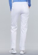 STELO ROZM. XXS Spodnie medyczne damskie Mid Rise Slim Drawstring, 4203/WHTW/XXS