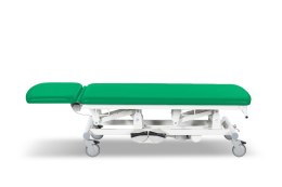 UBM STEL21 ZIELONY 21 Stół zabiegowy, dwu segmentowy z regulacją elektryczną