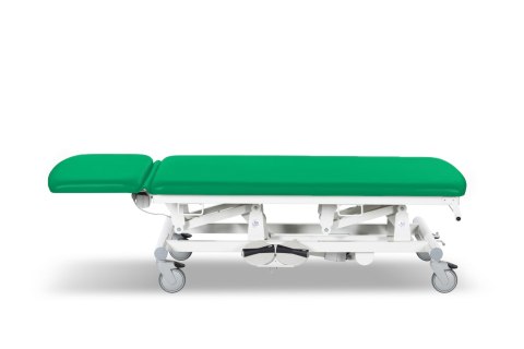 UBM STEL21 ZIELONY 21 Stół zabiegowy, dwu segmentowy z regulacją elektryczną