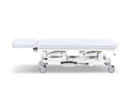UBM STEL22 Stół zabiegowy, dwu segmentowy z regulacją elektryczną, biały 01