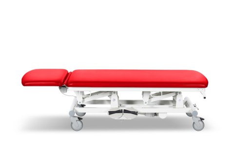 UBM STEL22 Stół zabiegowy, dwu segmentowy z regulacją elektryczną, czerwony 11