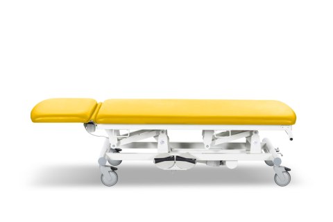 UBM STEL22 Stół zabiegowy, dwu segmentowy z regulacją elektryczną, żółty 14