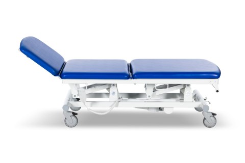 UBM STEL31 GRANATOWY 08 Stół zabiegowy, trójsegmentowy z regulacją elektryczną