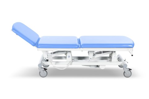 UBM STEL31 NIEBIESKI 07 Stół zabiegowy, trójsegmentowy z regulacją elektryczną