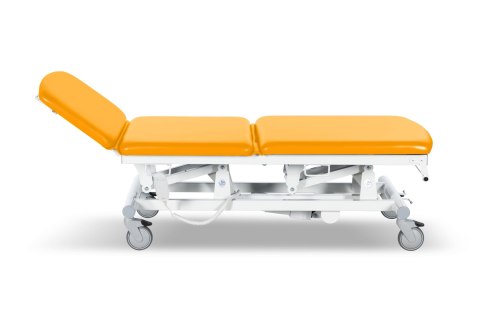 UBM STEL31 POMARAŃCZOWY 17 Stół zabiegowy trójsegmentowy z regulacją elektryczną