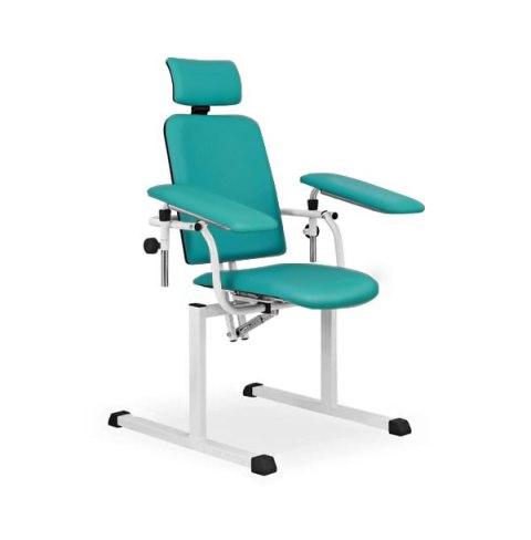 UBM FL-1 SELEDYNOWY 05 Fotel do pobierania krwi, z regulacją, nośność 120 kg