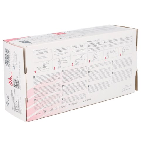 VELO NITRILE BLUE XL Rękawice nitrylowe zabiegowe bezpudrowe, niebieskie, 100 szt.