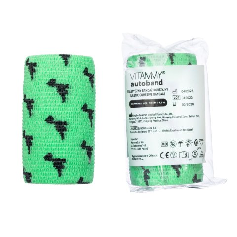VITAMMY AUTOBAND DINOZAURY 10cm x 450cm Elastyczny bandaż kohezyjny samoprzylepny