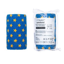 VITAMMY AUTOBAND GWIAZDKI 10cm x 450cm Elastyczny bandaż kohezyjny samoprzylepny