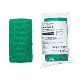 VITAMMY AUTOBAND ZIELONY 10cm x 450cm Elastyczny bandaż kohezyjny samoprzylepny