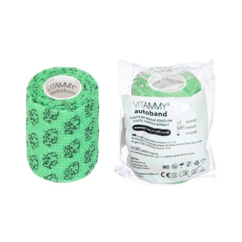 VITAMMY AUTOBAND PIESKI 7,5cm x 450cm Elastyczny bandaż kohezyjny samoprzylepny