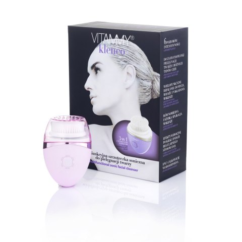 VITAMMY KLENEO PURPLE Szczoteczka soniczna do twarzy, oczyszczanie i masaż
