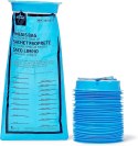 Worek na wymiociny 2L, 144 szt., niebieski polietylen, pierścień uszczelniający