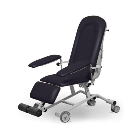 UBM FOZA BASIC MOBIL CZARNY 10 Fotel zabiegowy z podnóżkiem, mobilny do badań
