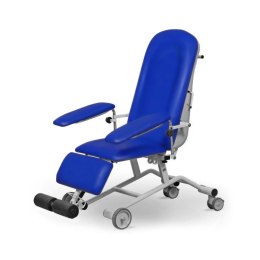 UBM FOZA BASIC MOBIL GRANATOWY 08 Fotel zabiegowy z podnóżkiem mobilny