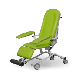 UBM FOZA BASIC MOBIL LIMONKOWY 20 Fotel zabiegowy z podnóżkiem mobilny