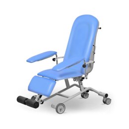UBM FOZA BASIC MOBIL NIEBIESKI 07 Fotel zabiegowy z podnóżkiem mobilny