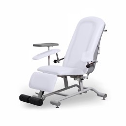 UBM FOZA BASIC PLUS BIAŁY 01 Fotel zabiegowy z podnóżkiem, do pobierania krwi