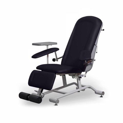 UBM FOZA BASIC PLUS CZARNY 10 Fotel zabiegowy z podnóżkiem, regulowany