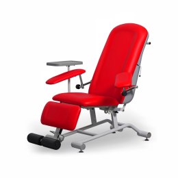UBM FOZA BASIC PLUS CZERWONY 11 Fotel zabiegowy z podnóżkiem, regulowany