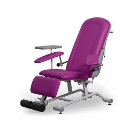 UBM FOZA BASIC PLUS FUKSJOWY 19 Fotel zabiegowy z podnóżkiem, regulowany