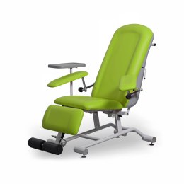 UBM FOZA BASIC PLUS LIMONKOWY 20 Fotel zabiegowy tapicerowany z podnóżkiem, 150 kg