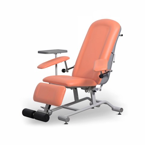 UBM FOZA BASIC PLUS ŁOSOSIOWY 13 Fotel zabiegowy tapicerowany z podnóżkiem, 150 kg