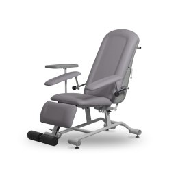 UBM FOZA BASIC PLUS SZARY 16 Fotel zabiegowy z podnóżkiem, do pobierania krwi