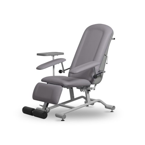 UBM FOZA BASIC PLUS SZARY 16 Fotel zabiegowy z podnóżkiem, do pobierania krwi