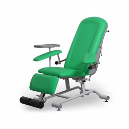 UBM FOZA BASIC PLUS ZIELONY 21 Fotel zabiegowy z podnóżkiem, regulowany