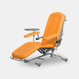 UBM FOZA DONA POMARAŃCZOWY 17 Fotel zabiegowy, do chemi, dializ i pobierania krwi