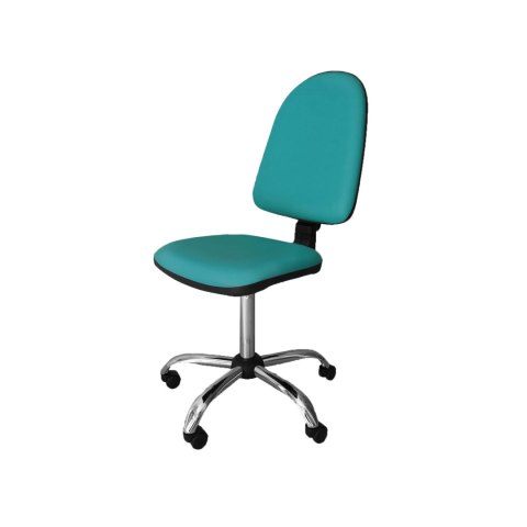 UBM KL-1 CHROM ZIELEŃ MEDYCZNA 06 Fotel lekarski, chromowana podstawa, regulowany