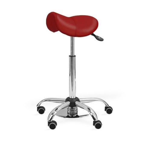 UBM MEDICA STS BORDOWY 18 Taboret medyczny z nożną regulacją wysokości, tapicerowany