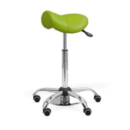 UBM MEDICA STS LIMONKOWY 20 Taboret medyczny z nożną regulacją wys., tapicerowany