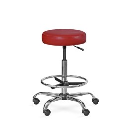UBM LEKO-1 BORDOWY 18 Taboret lekarski z podnóżkiem, regulacja wysokości