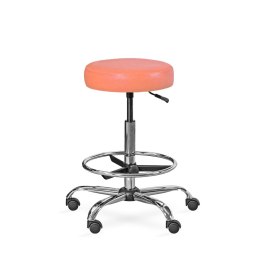 UBM LEKO-1 ŁOSOSIOWY 13 Taboret lekarski z podnóżkiem, wys. 59-78 cm, metalowy stelaż