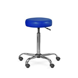 UBM LEKO GRANATOWY 08 Taboret lekarski, regulowany, z miękkim siedziskiem