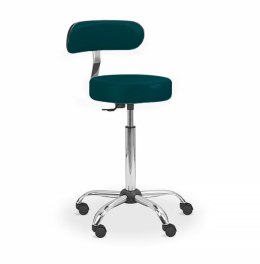 UBM LEKO-OP CIEMNOZIELONY 12 Taboret lekarski z oparciem, regulowany