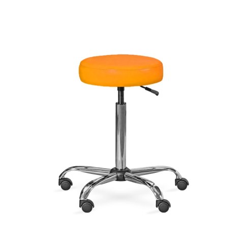 UBM LEKO POMARAŃCZOWY 17 Taboret lekarski, miękkie siedzisko, regulacja wysokości