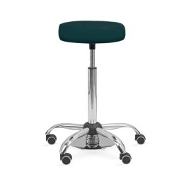 UBM MEDICA CIEMNOZIELONY 12 Siedzisko tapicerowane z nożną regulacją wysokości