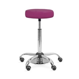 UBM MEDICA FUKSJOWY 19 Siedzisko tapicerowane z nożną regulacją wysokości