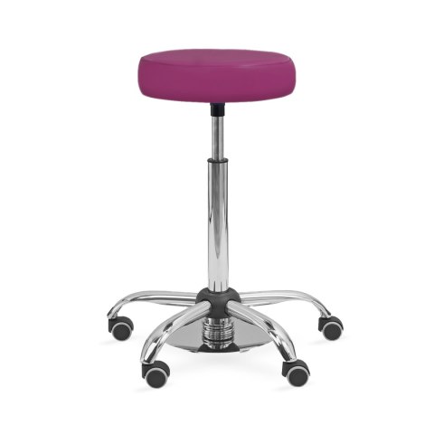 UBM MEDICA FUKSJOWY 19 Siedzisko tapicerowane z nożną regulacją wysokości