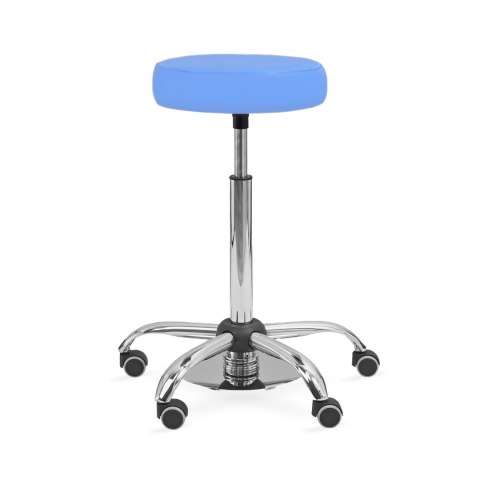 UBM MEDICA NIEBIESKI 07 Siedzisko tapicerowane z nożną regulacją wysokości