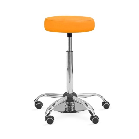 UBM MEDICA POMARAŃCZOWY 17 Siedzisko tapicerowane z nożną regulacją wysokości