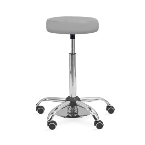UBM MEDICA SZARY 16 Siedzisko tapicerowane z nożną regulacją wysokości